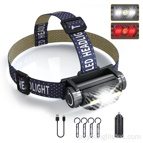 L2 led recarregável led headlamp sensor